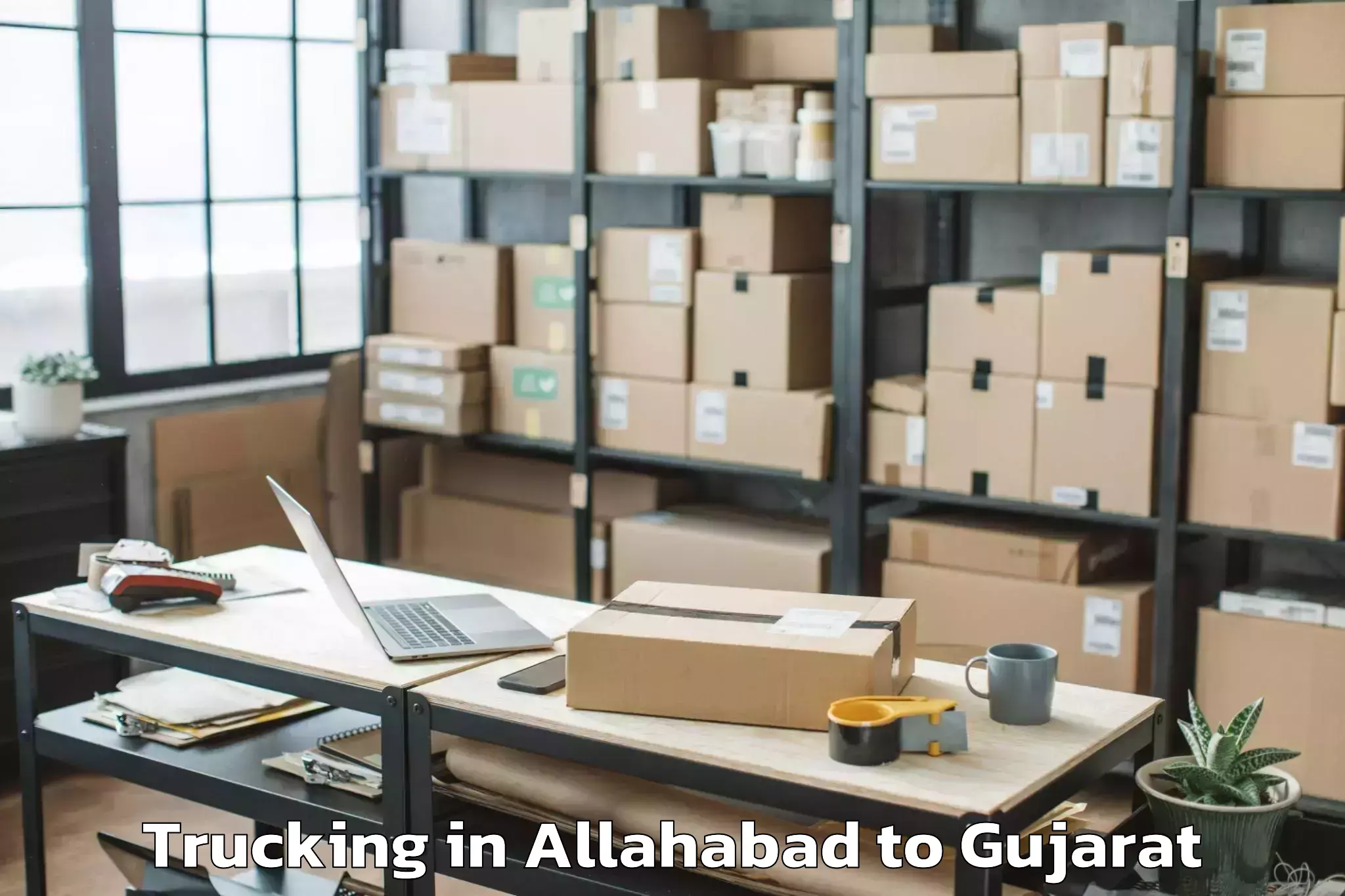 Easy Allahabad to Chanasma Trucking Booking